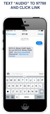 Step 1 in applying for financing from M.E.S.A.