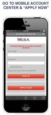 Step 2 in applying for financing from M.E.S.A.
