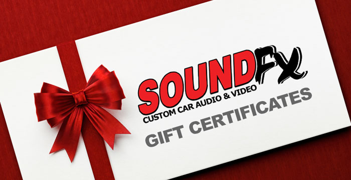 Purchase SoundFX Gift Certificates Online