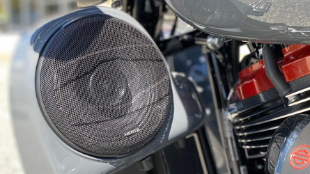 Speakers designed for motorcycles at SoundFX RI 